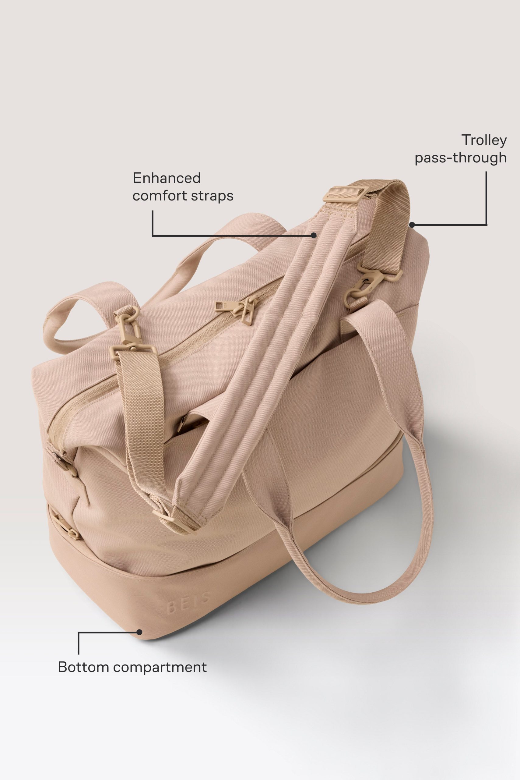 The Mini Weekender in Beige - Image 2